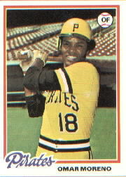 1978 Topps Baseball Cards      283     Omar Moreno